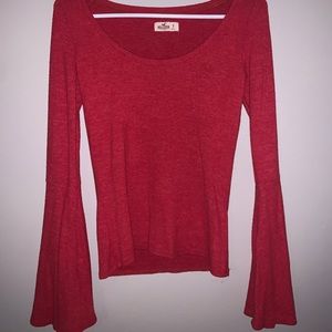 super cute red flare shirt